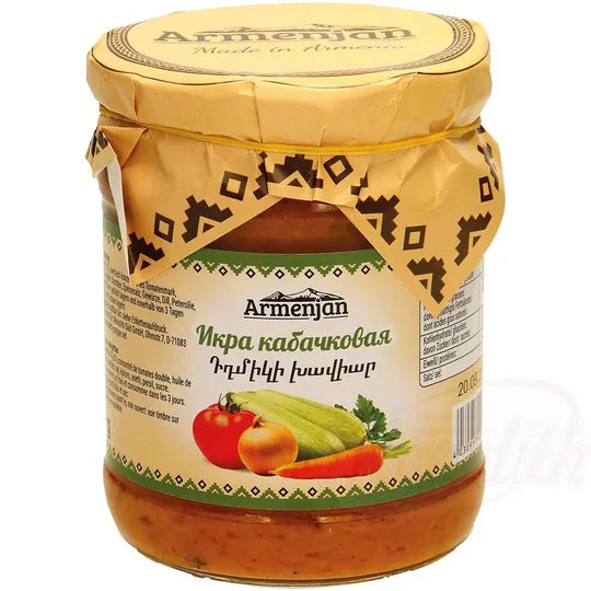 Armenjan Préparation de courgettes – tartinade mijotée aux herbes et double concentré de tomate