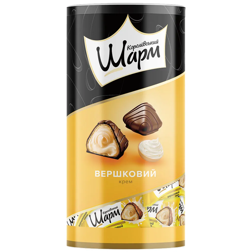 AVK Korolivsky Sharm – bonbons gaufrés fourrés au lait, enrobage cacao 235 g