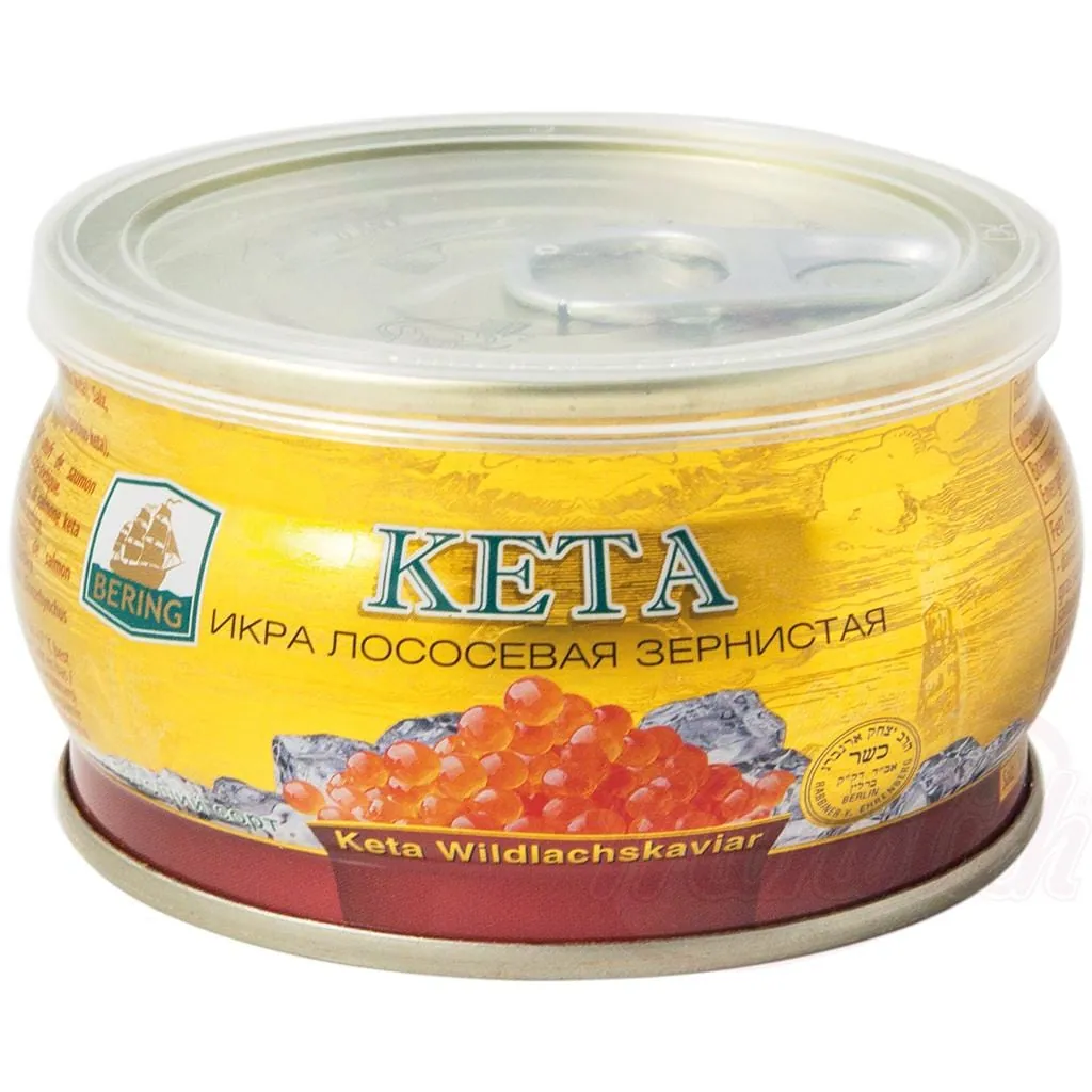 Bering Caviar de saumon Kéta – sauvage, grain large