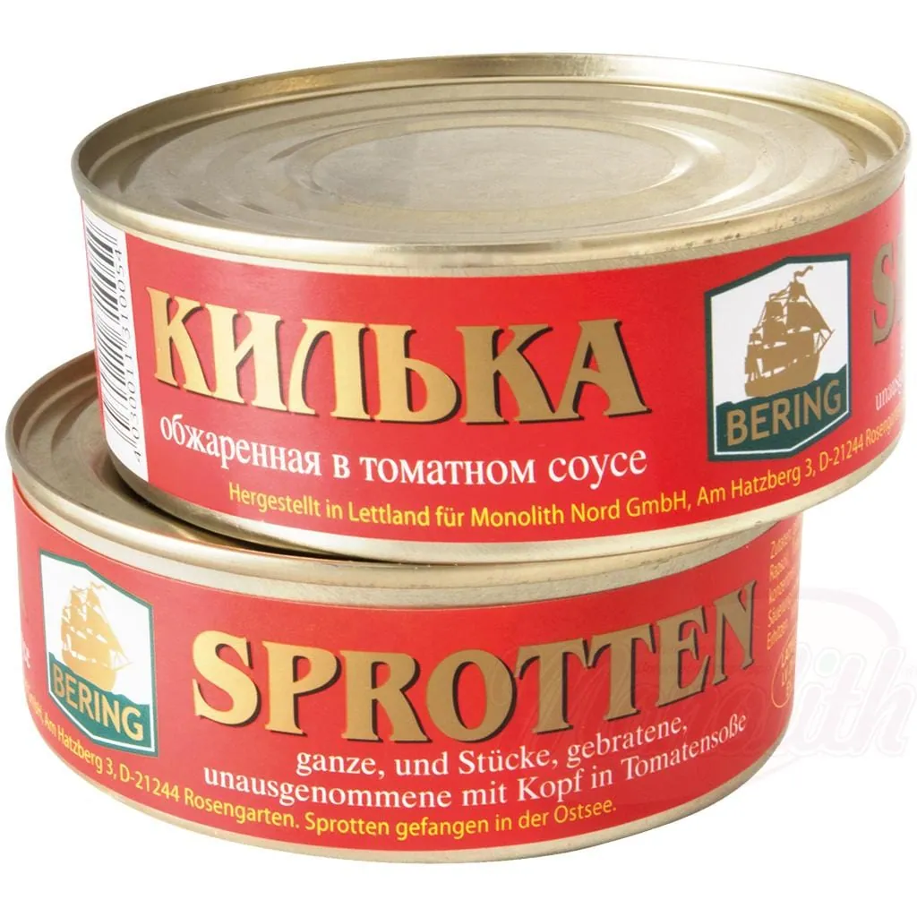Bering – Sprats frits en sauce tomate (entiers)