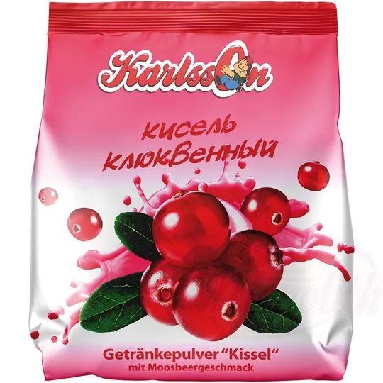 Boisson en poudre "Kissel" au goût de canneberge