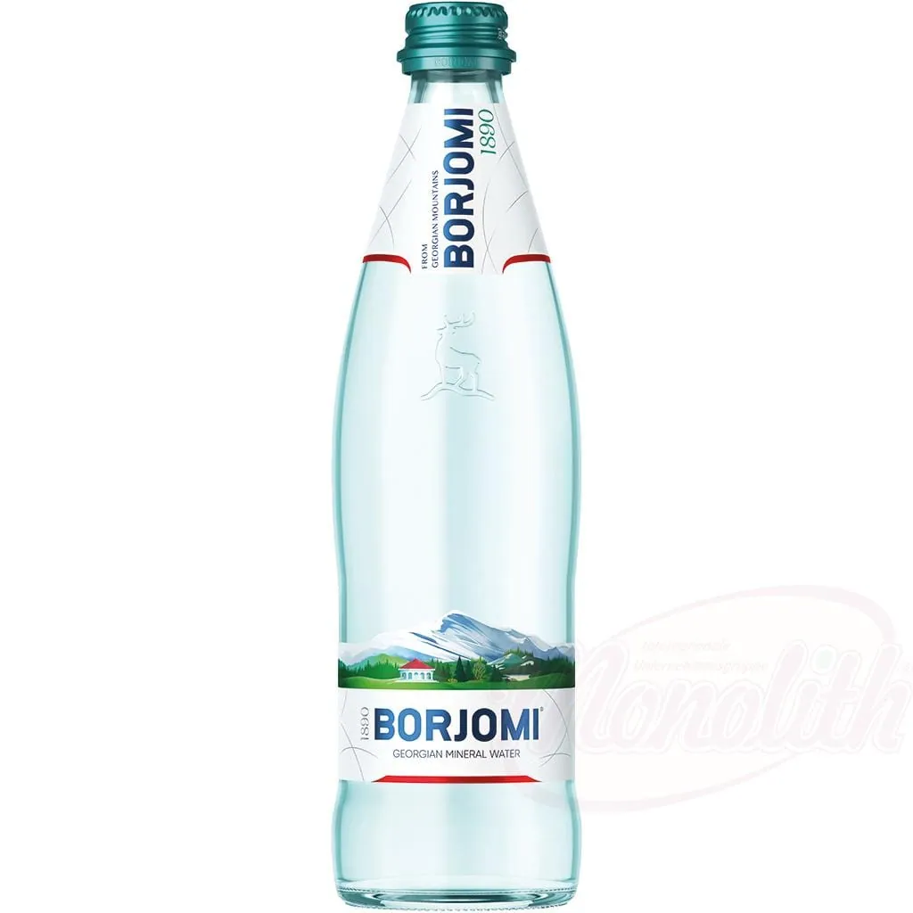 Borjomi Eau minérale naturelle – carbonatée, source géorgienne riche en minéraux