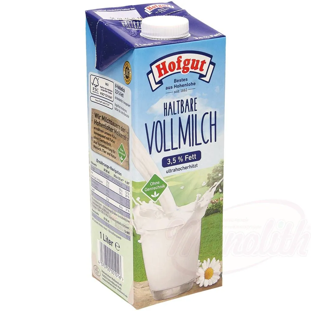 Lait UHT 3,5% de matières grasses