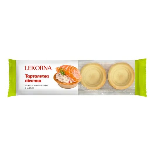 LEKORNA Tartelettes pâte brisée – fonds sablés prêts à garnir 138 g