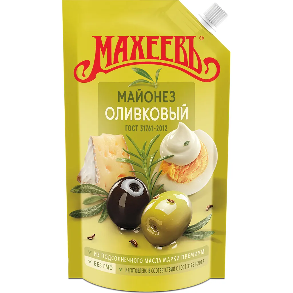 Macheev Mayonnaise à l’huile d’olive 5% – onctueuse, 67% d’huiles végétales, 400 ml