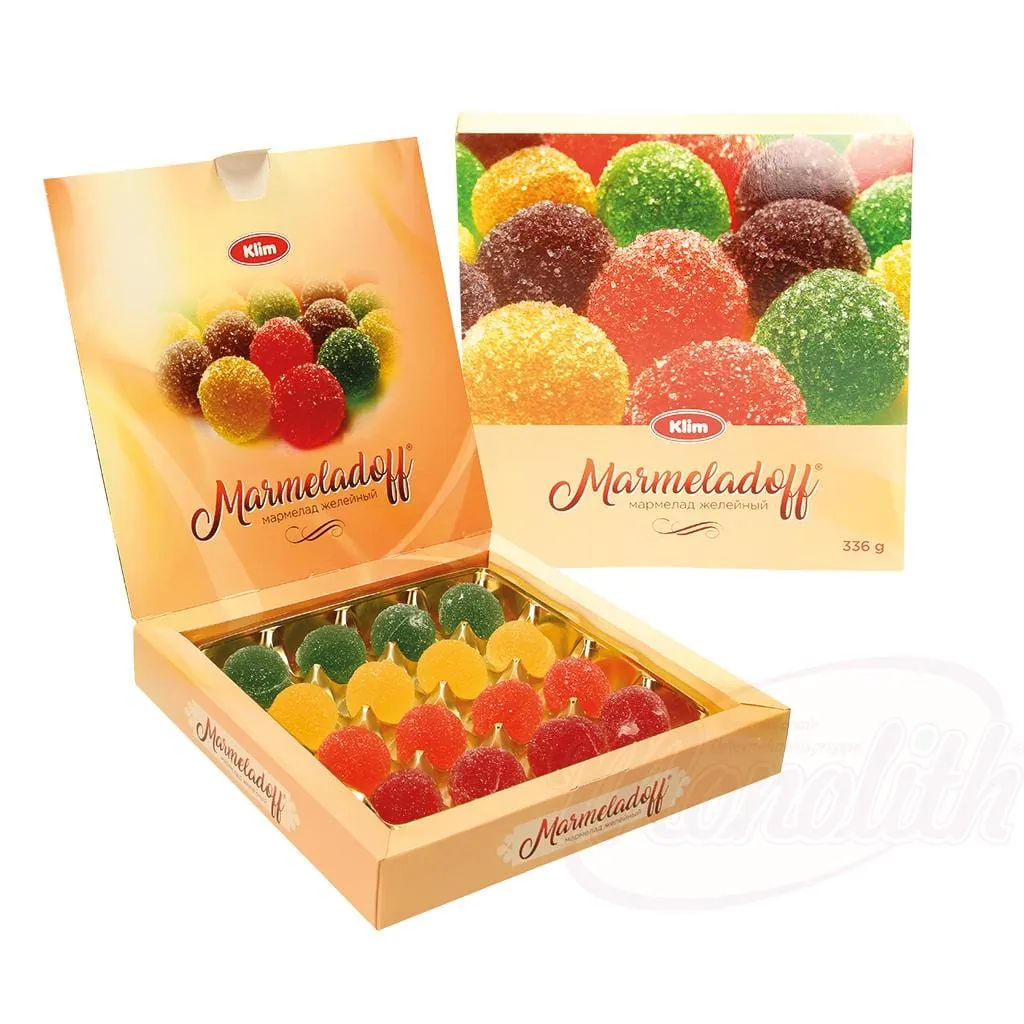 MARMELADOFF Bonbons gélifiés – mélange de fruits fraise, pomme, cassis, abricot