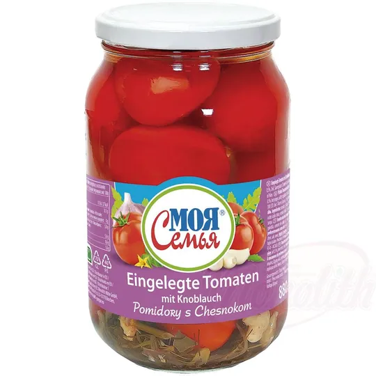 MOJA SEMJA Tomates marinées à l’ail – aneth & pointe de piment