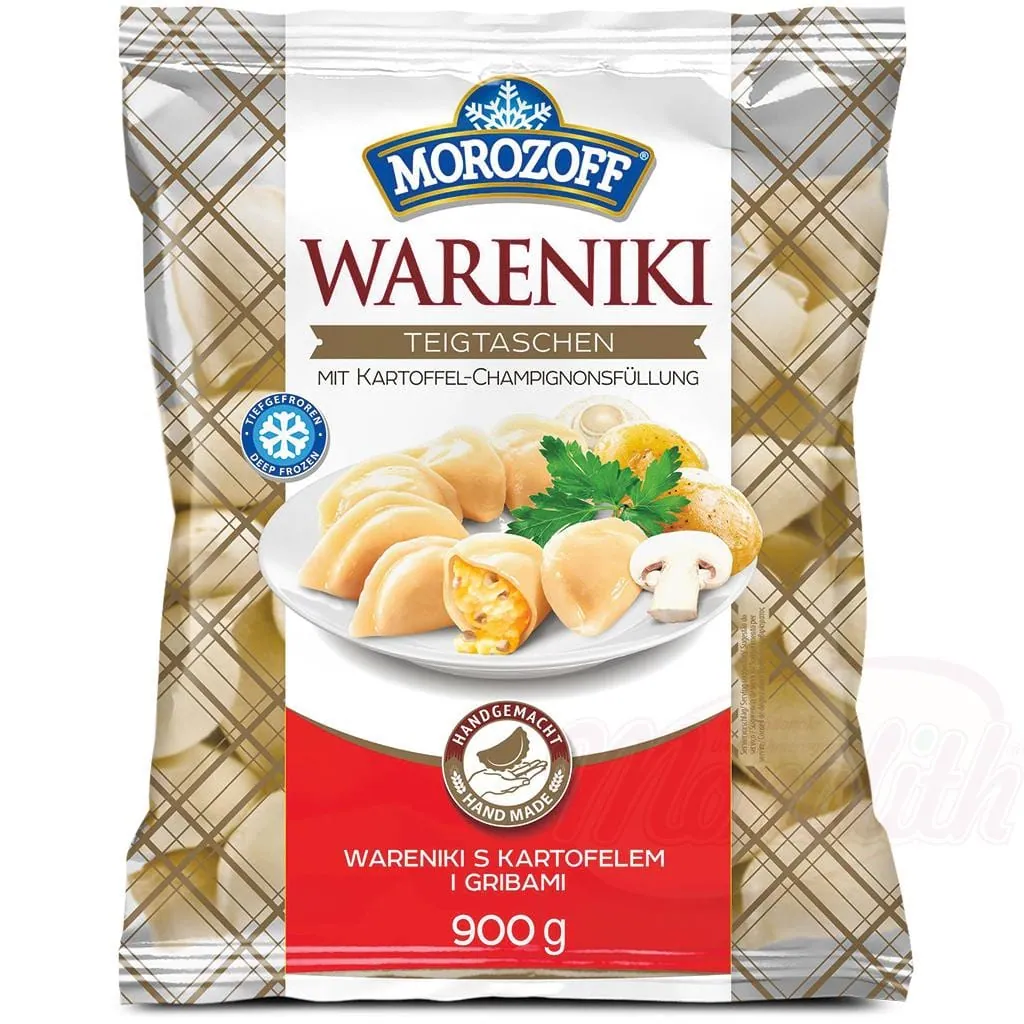 MOROZOFF – Wareniki Farcis aux Pommes de Terre et Champignons Surgelés