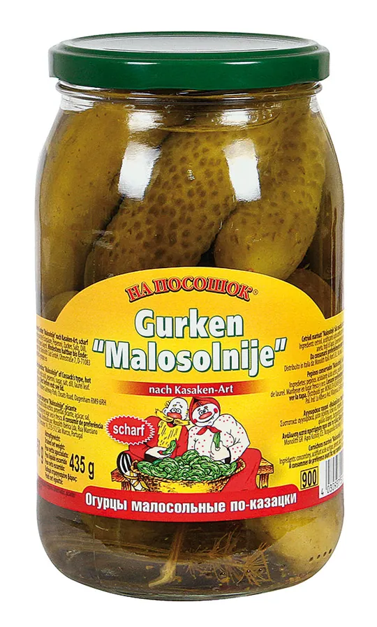 Na Pososchok Concombres marinés Malosolnije – style cosaque, piquants 850 g