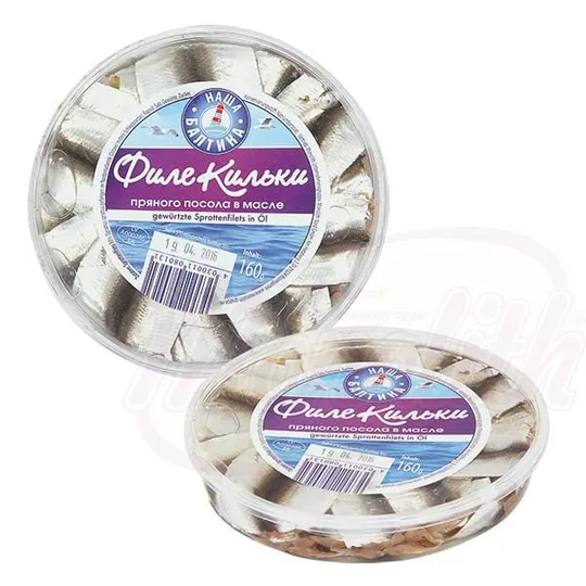 Nascha Baltika Filets de sprat assaisonnés à l'huile – salaison épicée