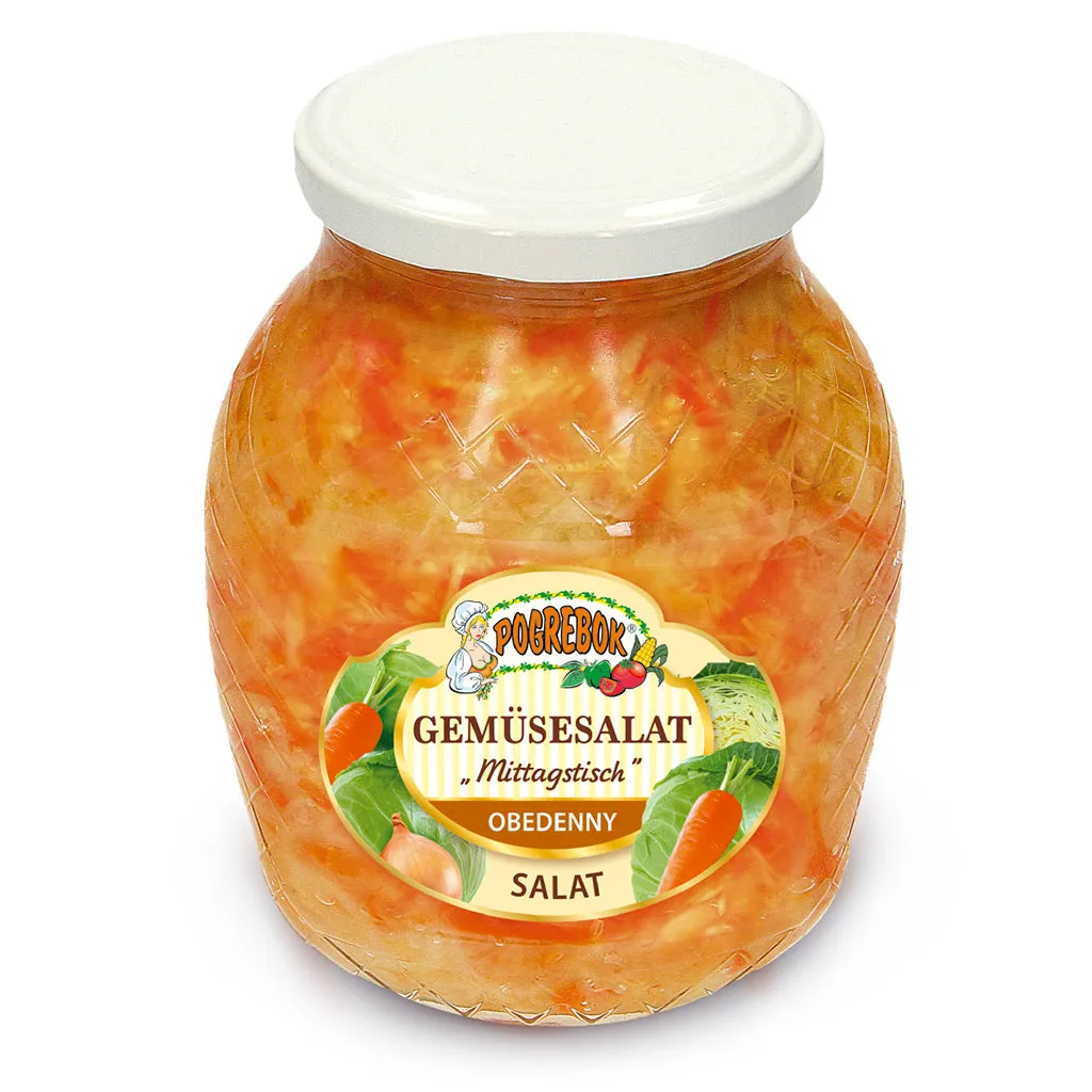 POGREBOK Salade de légumes Déjeuner – chou et carottes marinés, prêts à servir, 830 g