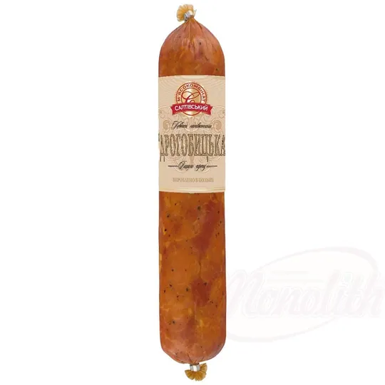 Saltiwski Mjasokombinat Saucisse "Drogobycka" – porc fumé, grosse mouture, à l’ukrainienne
