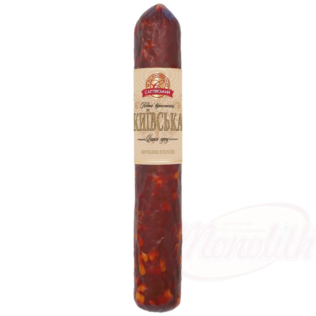Saltiwski Mjasokombinat Saucisse "Kijowska" – porc, cuite et fumée, à l’ukrainienne