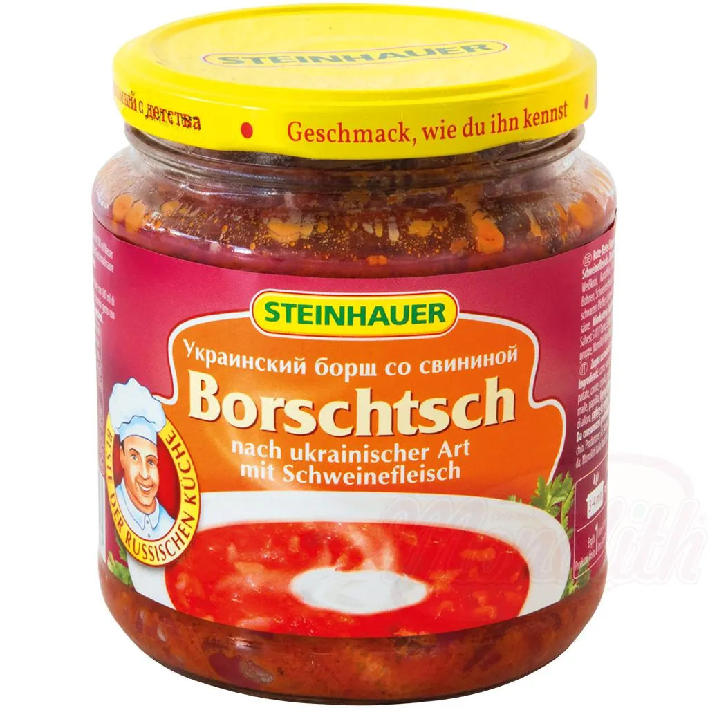 Steinhauer Borchtch à l’ukrainienne au porc – couleur rubis, recette traditionnelle