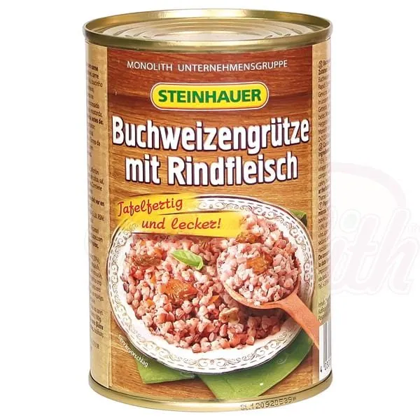 Steinhauer Gruau de sarrasin au bœuf – kacha généreuse, bœuf et bacon