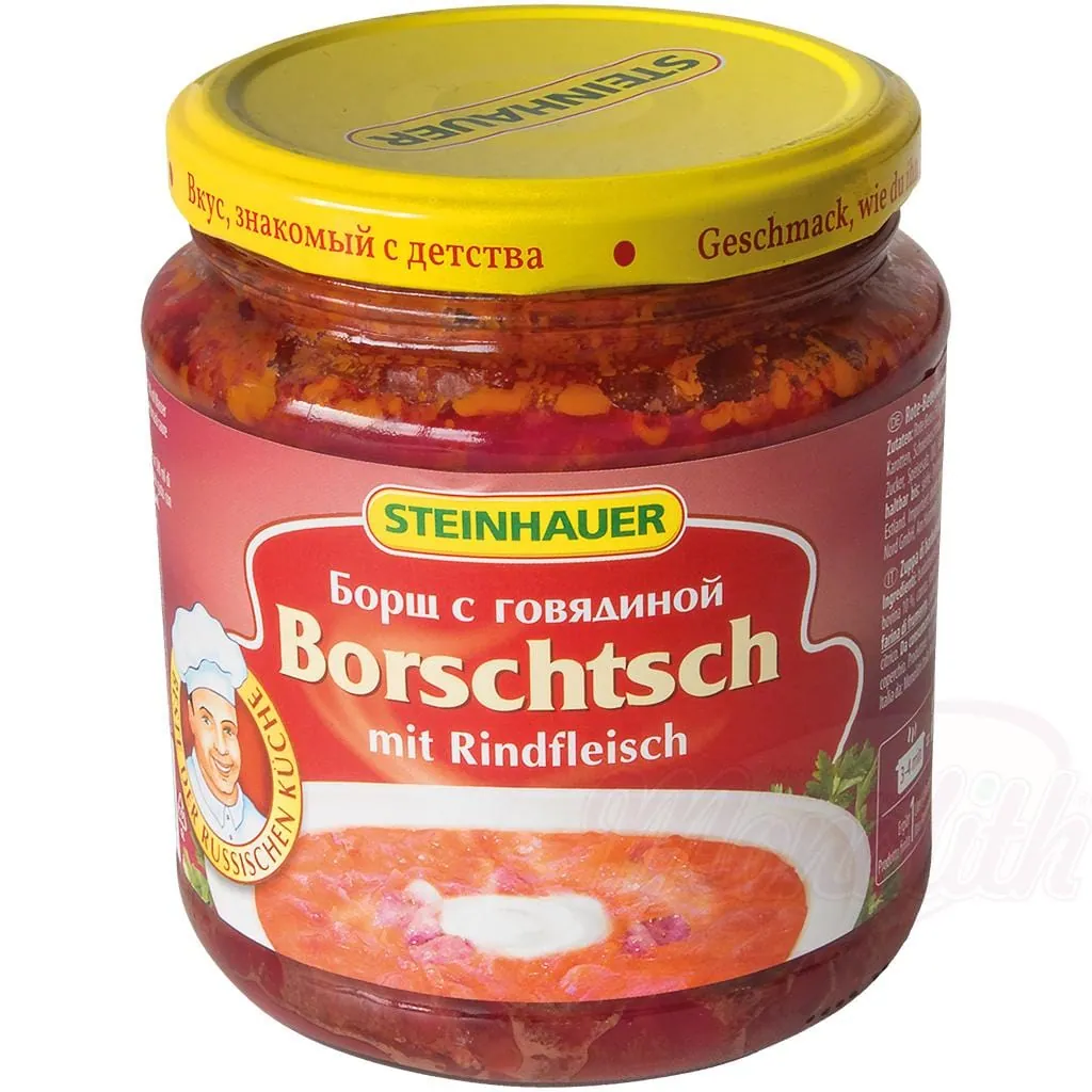 Steinhauer Soupe "Borchtch" au bœuf – bœuf fondant, betterave rubis