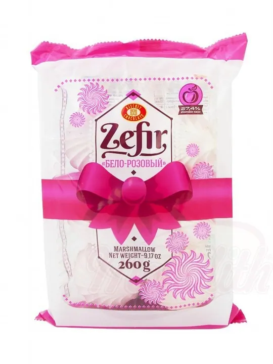 Sucre mousseux "rose / blanc" au goût de framboise et de vanille