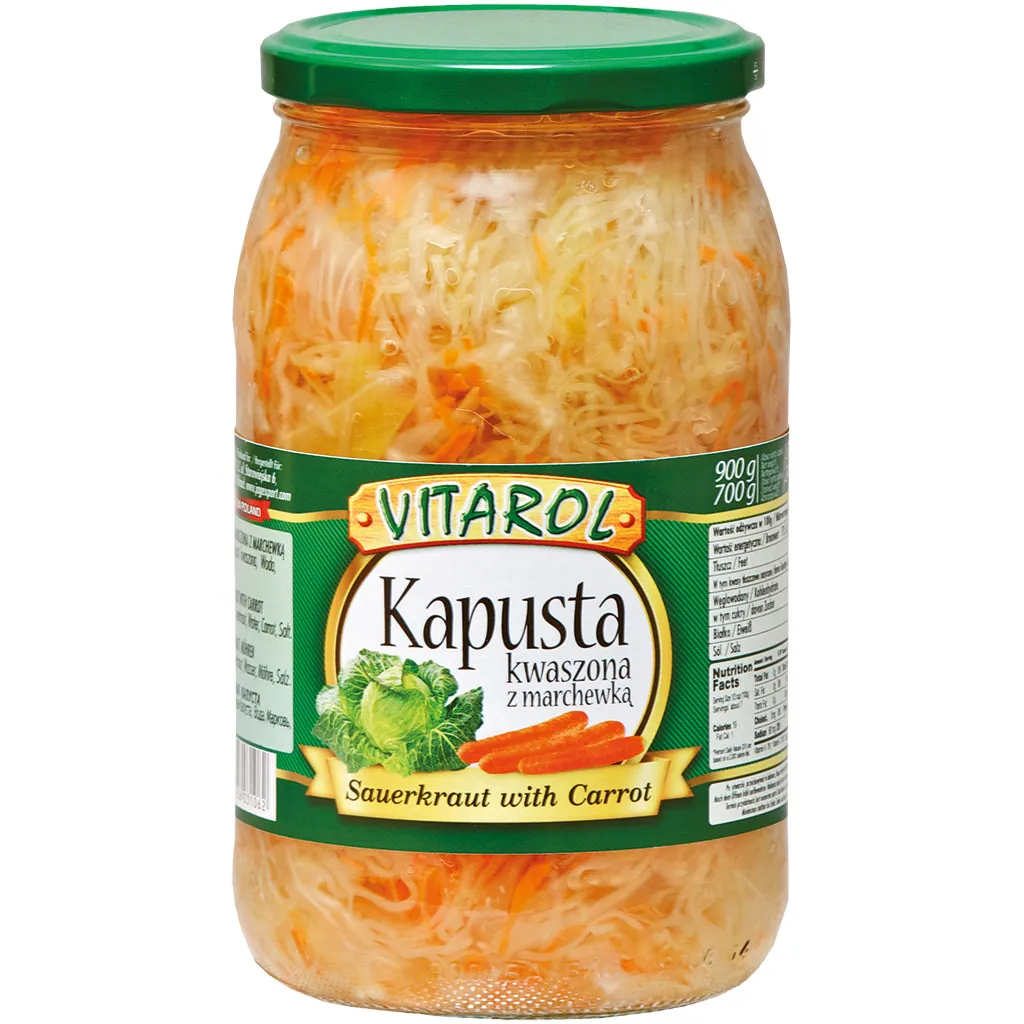 VITAROL Choucroute aux carottes – croquant naturel, saumure équilibrée