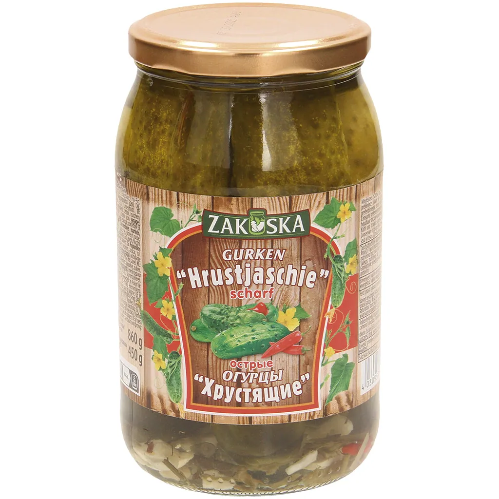 Zakuska Concombres marinés Hrustjaschie – croquants et relevés au piri-piri 900 ml