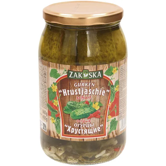 Zakuska Concombres marinés Hrustjaschie – croquants et relevés au piri-piri 900 ml
